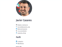 Tablet Screenshot of javiercasares.com